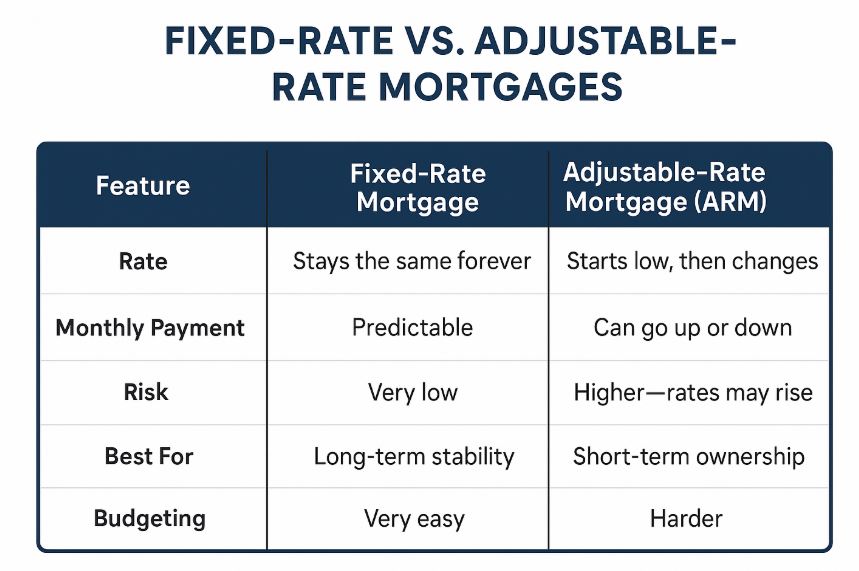 Fixed Rate vs Rate Mortgages