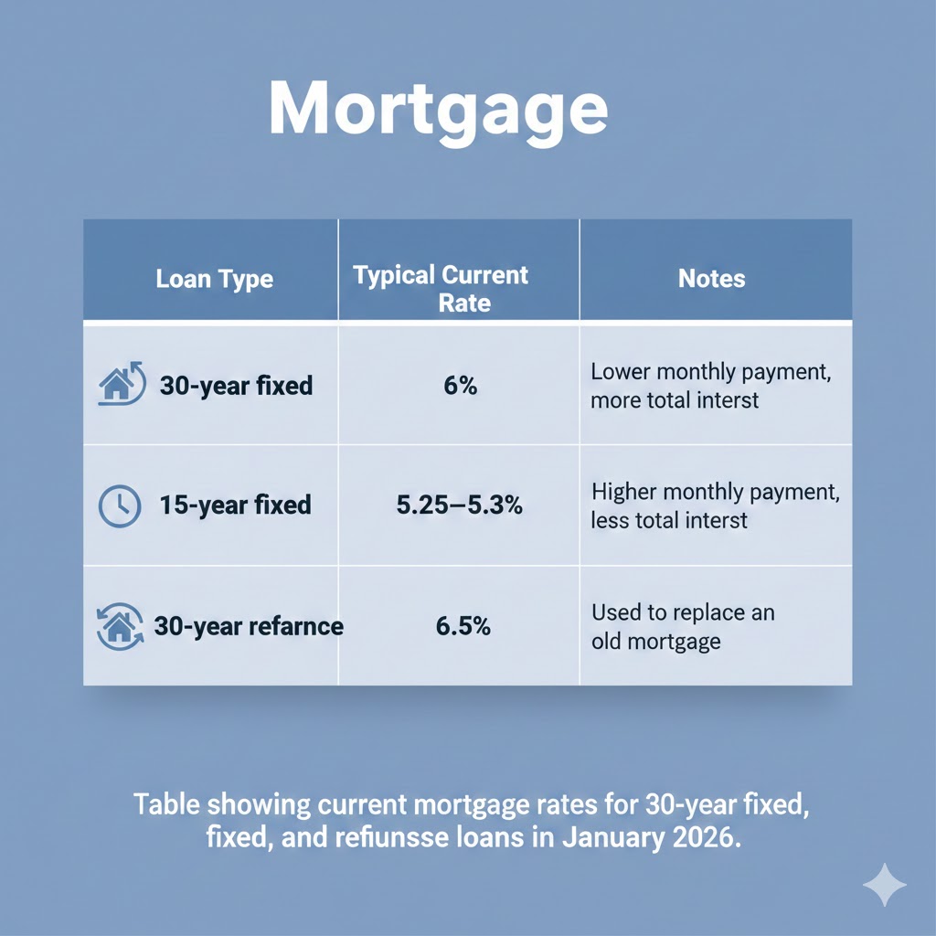 mortgage rates in usa in january 2026